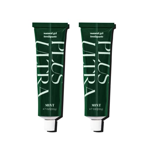 Image 1 of Default Title for the product Plus Ultra Organic Fluoride-Free Gel Toothpaste in Aluminum Tube 4.7oz Pack of 2
