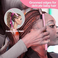 Thumbnail for Image 3 of SWEET VIEW 3Pcs Slick Back Hair Brush