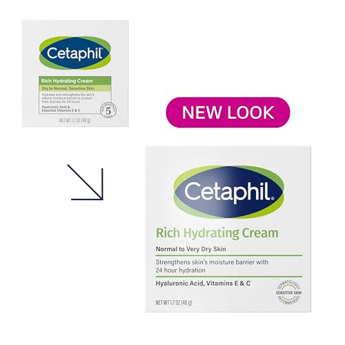 Image 5 of Cetaphil Rich Hydrating Night Face Cream, Hyaluronic Acid, Dry Skin, 1.7oz