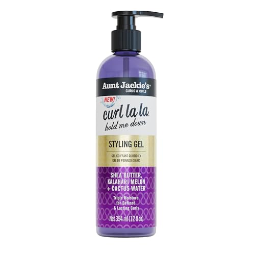 Image 1 of 12 Fl Oz (Pack of 1) for the product Aunt Jackie's Curls & Coils Curl La La Hold Me Down Styling Gel, 12 fl oz
