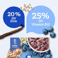 Thumbnail for Image 5 of Gerber Toddler Vanilla Berry Oatmeal with Barley Cereal, 4.5 Oz, 8 Pack