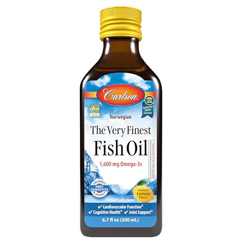 Image 1 of Default Title for the product Carlson The Very Finest Fish Oil, 1600 mg, Omega-3s, 200 mL (6.7 Fl Oz)