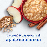 Thumbnail for Image 3 of Gerber Oatmeal and Barley Apple Cinnamon Cereal, Toddler Oatmeal, Iron, Whole Grains, 8PK