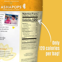 Thumbnail for Image 2 of AshaPops Popped Water Lily Seeds, Turmeric Garlic, 1 oz Bags, Pack of 1