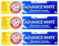 Thumbnail for Image 1 of Default Title for the product ARM & HAMMER Advanced White Extreme Whitening Toothpaste, TRIPLE PACK (Contains Three 6 Ounce Tubes)