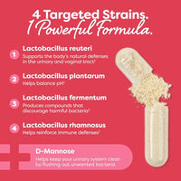 Thumbnail for Image 3 of Probulin Total Care Women's Urinary Tract Prebiotics + Probiotics + Postbiotics 20 Billion CFU 12 Strains 30 Vegan Caps Pack of 3
