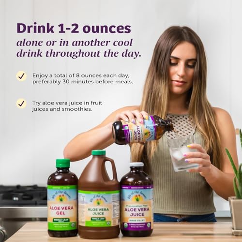 Image 5 of Lily Of The Desert Aloe Vera Juice, Whole Leaf, Organic, 64 Fl Oz