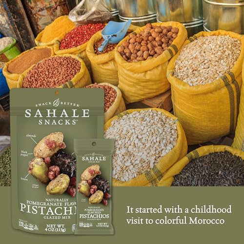 Image 3 of Sahale Snacks Pomegranate Flavored Pistachios Glazed Mix, 4 Ounces (Pack of 6)