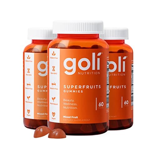 Image 3 of 60 Count (Pack of 3) for the product Goli Superfruits Beauty Gummies with Bamboo Silica