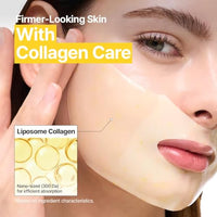 Thumbnail for Image 7 of GOODAL Green Tangerine Vita C Gel Mask, Deep Moisturizing Hydrogel Essence, Vitamin C Face Mask for Glass & Glow Skin, Overnight Facial Mask, Jelly Mask for Sensitive Skin, Korean Skin Care, 5EA