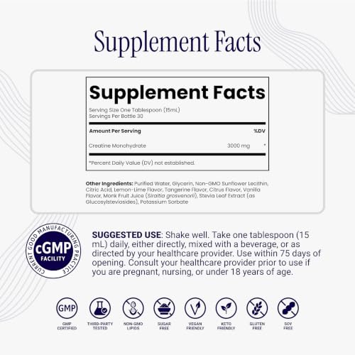 Image 2 of Rho Nutrition Liposomal Creatine Liquid Supplement