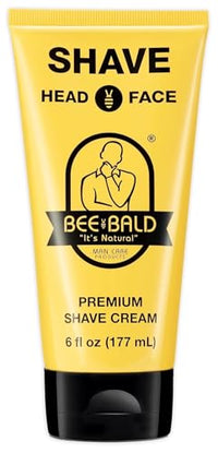 Thumbnail for Image 1 of Default Title for the product Bee Bald SHAVE Premium Shaving Cream for Men, Bald Head & Face, 6 fl oz