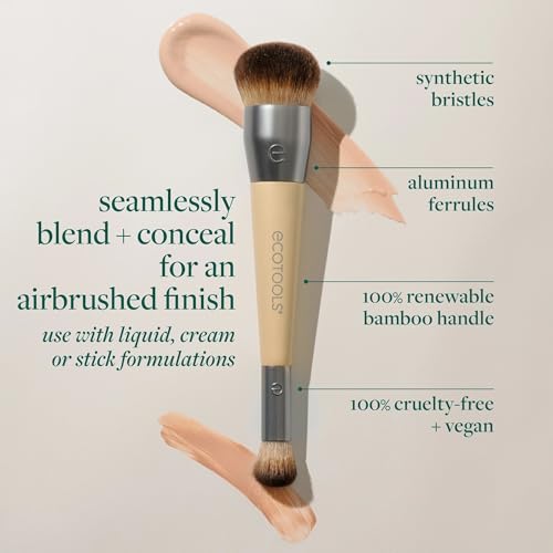 Image 2 of EcoTools Blend  Conceal Dual Ended Makeup Brush, 1 Count