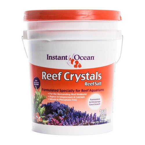 Reef Crystals Reef Salt for Reef Aquariums 46 lbs (Treats 160 Gallons) by Instant Ocean