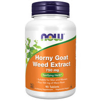 Thumbnail for Now Foods Horny Goat Weed Extract 750 mg 90 Tabs