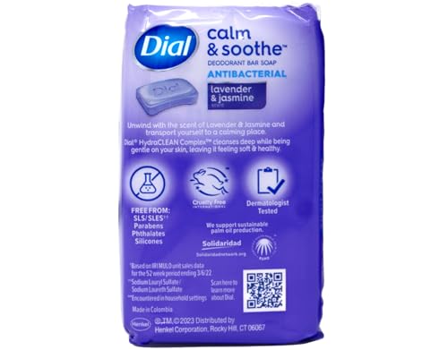 Image 6 of Dial Lavender and Jasmine Bar Soap, 3 Count, Pack of 4