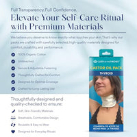 Thumbnail for Image 7 of QUEEN OF THE THRONES Castor Oil Pack for Thyroid, Reusable & Less-mess