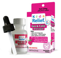 Thumbnail for Image 1 of 0.85 Fl Oz (Pack of 1) for the product Kids Relief Gas & Colic, Raspberry Flavor, for Children 0-9, 25mL