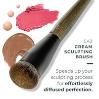 Thumbnail for Image 2 of Rose and Ben Beauty C43 Contour & Sculpting Brush