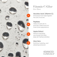 Thumbnail for Image 4 of Advanced Clinicals Vitamin C Glow Facial Mist Toner 8 Fl Oz