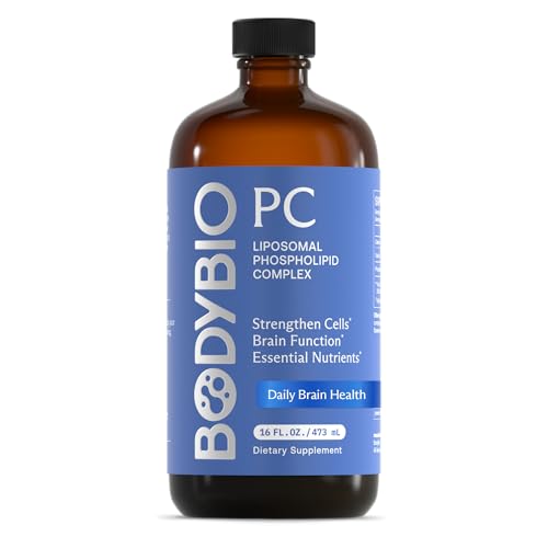 Image 7 of Unflavored / 16 Fl Oz (Pack of 1) for the product BodyBio PC - Phosphatidylcholine for Brain, Cellular & Cognitive Health