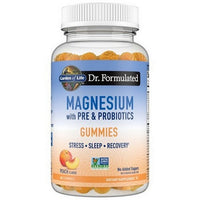 Thumbnail for Garden of Life Dr. Formulated Magnesium with Pre and Probiotics Peach 60 Gummies