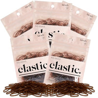 Thumbnail for Image 3 of Brown / 500 Count (Pack of 5) for the product Kitsch Hair Ties No Damage for Kids, Teens and Women