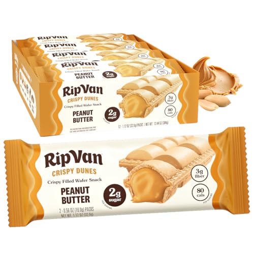 Image 1 of Default Title for the product RIP VAN Crispy Dunes Peanut Butter Wafer Sticks – 12 Pack