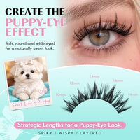 Thumbnail for Image 4 of AMZGIRL LASH Lash Clusters Kit 4 IN 1 C Curl Manga Anime Lashes 10-18mm, Puppy