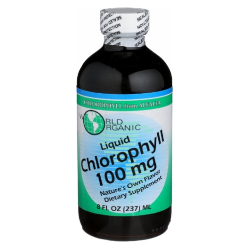 World Organics Chlorophyll 100 mg Liquid 8 FL Oz