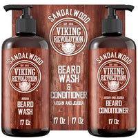 Thumbnail for Image 1 of Default Title for the product Viking Revolution Beard Wash & Conditioner Set - Sandalwood - 17 oz