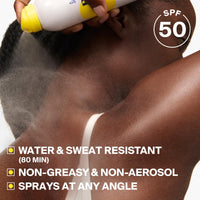 Thumbnail for Supergoop! PLAY Antioxidant Body Mist w/Vitamin C - 6 fl oz - SPF 50 PA++++ Broad Spectrum Sunscreen - Body Spray - Great for Active Days