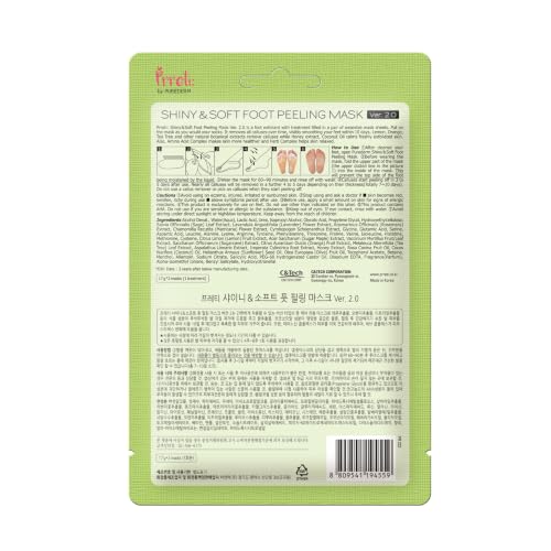 Image 3 of Purederm Foot Peeling Mask for Dry Cracked Feet, Exfoliating Treatment for Dead Skin & Calluses