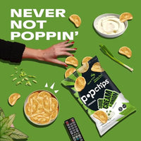 Thumbnail for Image 7 of popchips Popchips Potato Chips, Sour Cream & Onion, 4ct 5.0oz Share Bags
