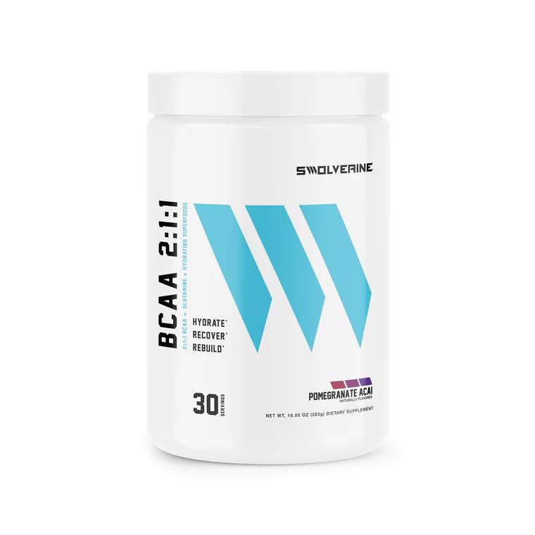 Image 1 of Default Title for the product Swolverine BCAA Powder 2:1:1 with L-Glutamine & Electrolytes 30 Servings