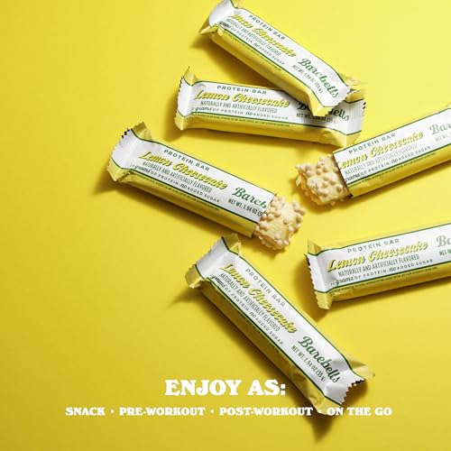 Image 4 of BAREBELLS Protein Bars Lemon Cheesecake - Pack of 12, 20g High Protein Treats