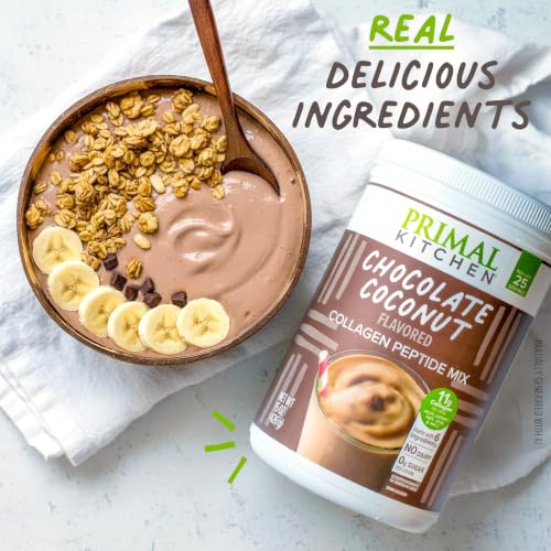 Image 4 of Primal Kitchen Chocolate Coconut Collagen Peptide Mix- 1.25lb