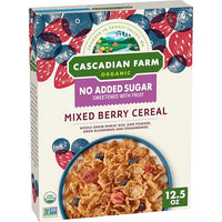 Thumbnail for Image 1 of Default Title for the product Cascadian Farm Cereal Mixed Berry No Added Sugar Organic 12.5 Ounce