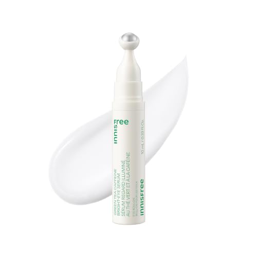 Image 1 of 0.34 oz. / 10 ml for the product innisfree Green Tea Caffeine Hydrating Korean Eye Serum, 10 mL/0.34 fl. oz.