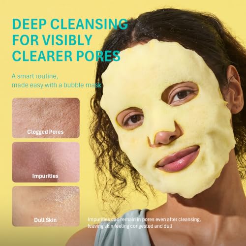 Image 2 of Purederm Turmeric Bubble Face Mask 5 Pack