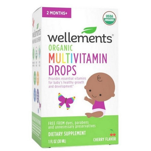 Wellements Organic Multivitamin Drops 1 Oz