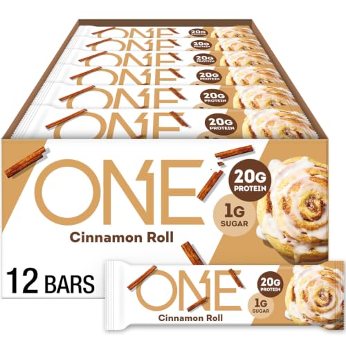 Image 1 of Default Title for the product ONE Cinnamon Roll Protein Bars, 20g Protein, Gluten Free Snacks, 12 ct