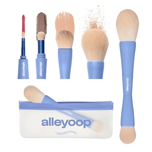 Image 1 of Default Title for the product ALLEYOOP Overachiever 4-in-1 Retractable Travel Makeup Brush Set