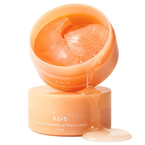Image 1 of Default Title for the product Abib Glutathione Kojic Acid Eye Patches for Radiance Dark Circles & Dark Spots, with Tone-up Jelly, 60 Count, Korean Skin Care
