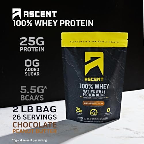 Image 2 of Ascent 100% Whey Protein Powder 2 lb