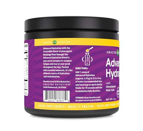 Image 3 of Amazing Nutrition Advanced Hydration Electrolyte Powder 60 Servings