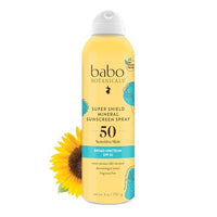 Thumbnail for Image 1 of Default Title for the product Babo Botanicals Super Shield Mineral Sunscreen Spray SPF 50 – Vegan