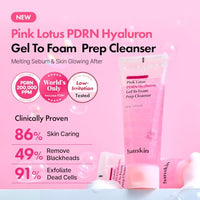 Thumbnail for Image 2 of Hanskin PDRN Gel-to-Foam Cleanser, Pink Lotus PDRN Face Wash, 3.71 fl oz
