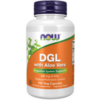 Thumbnail for Now Foods DGL With Aloe Vera 100 Veg Caps