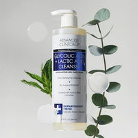 Thumbnail for Image 5 of Advanced Clinicals Glycolic Acid Exfoliating Face Wash For Women & Men 2-Pack